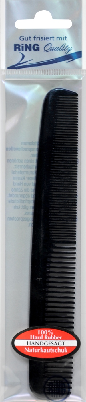 Herrenkamm Naturkautschuk Schwarz - 178 mm Herrenkamm Naturkautschuk Schwarz - 178 mm
