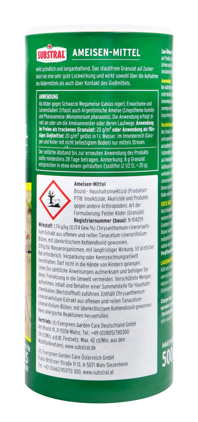 Substral Ameisen-Mittel - 0,5 kg Substral Ameisen-Mittel - 0,5 kg