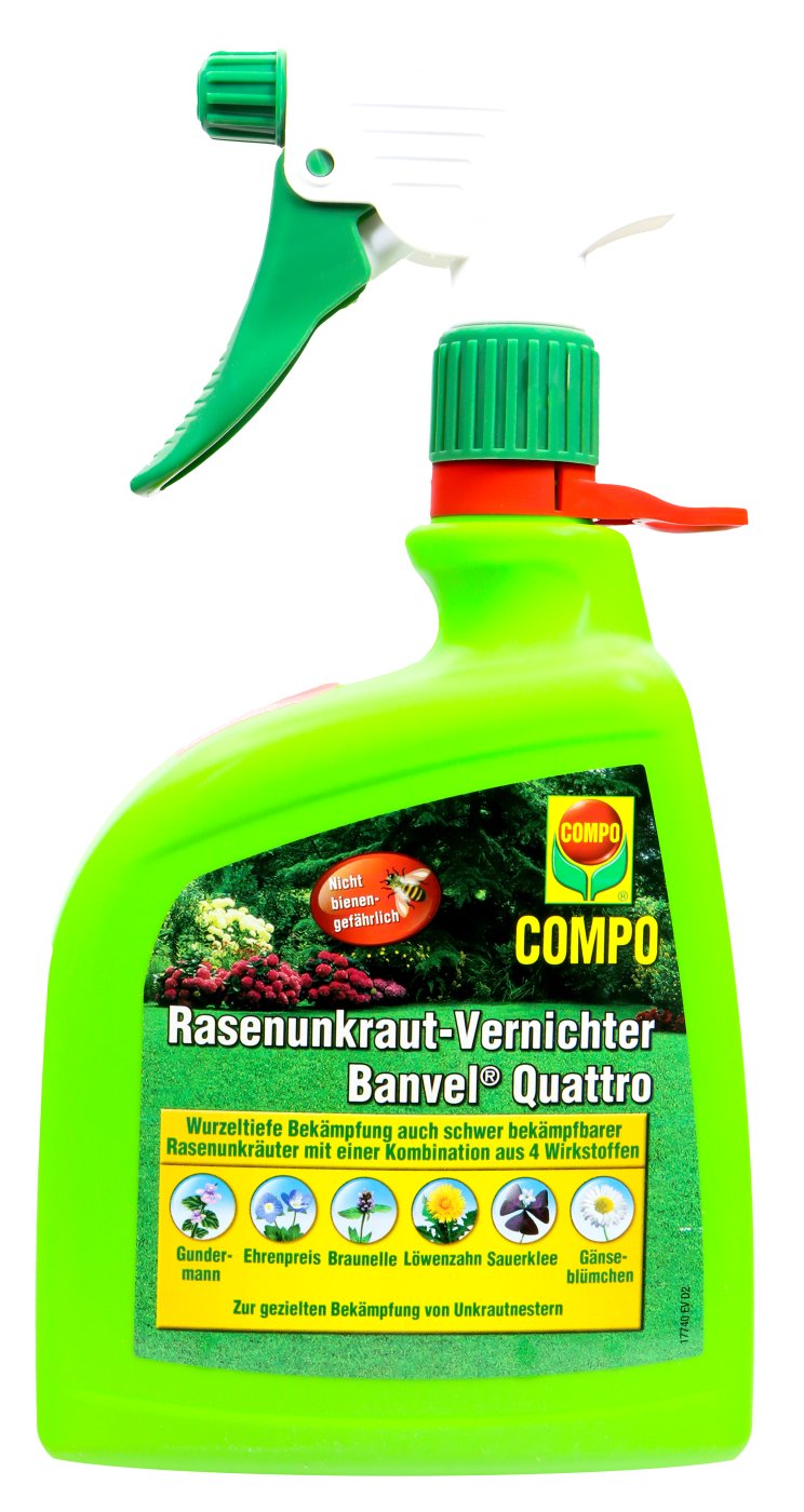 Compo Rasenunkraut-Vernichter Banvel Quattro - 1 l Compo Rasenunkraut-Vernichter Banvel Quattro - 1 l