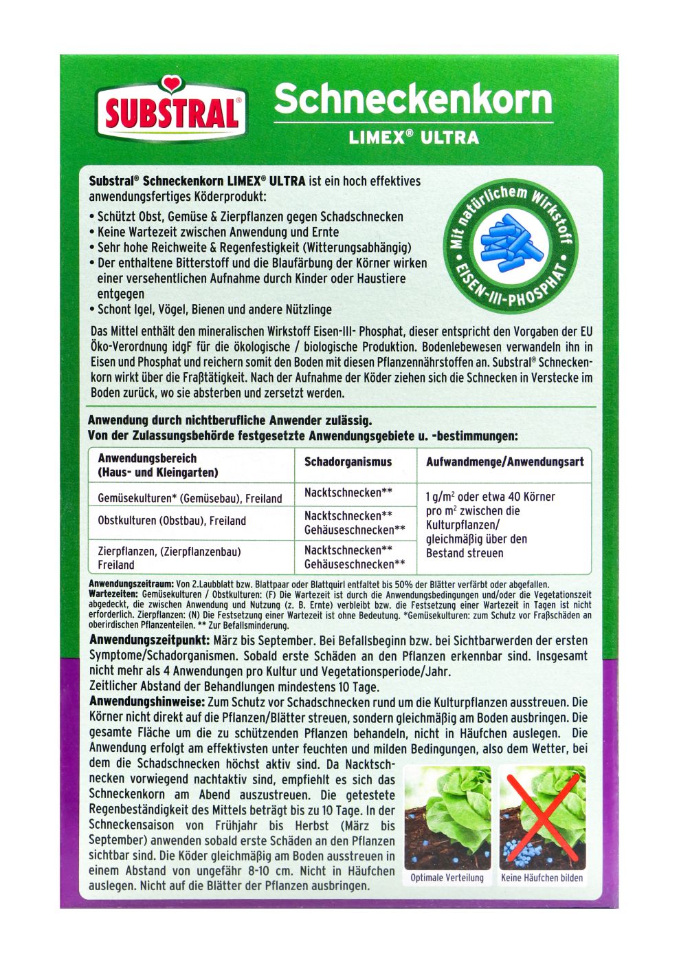 Substral Limex Schneckenkorn Ultra - 500 g Substral Limex Schneckenkorn Ultra - 500 g