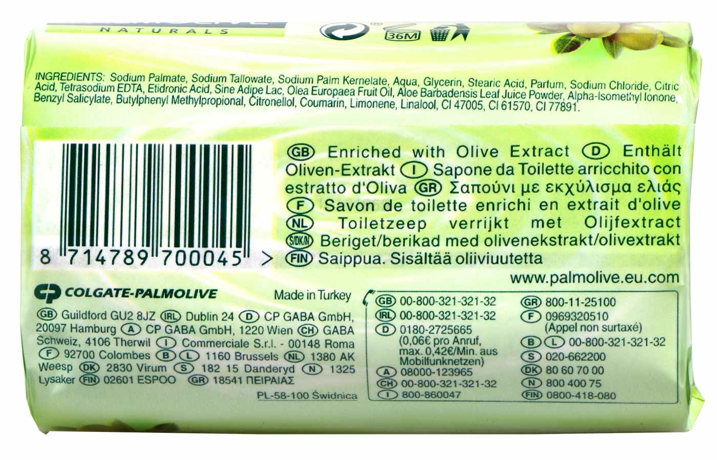 Palmolive Seife Olive Grün - 90 g Palmolive Seife Olive Grün - 90 g