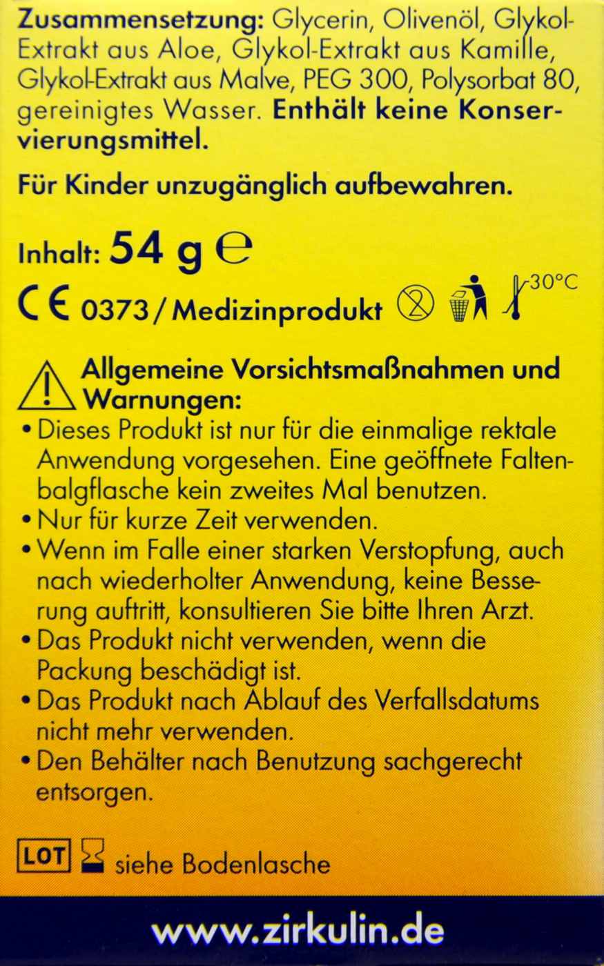 Zirkulin Mini-Einlauf - 6 Stück Zirkulin Mini-Einlauf - 6 Stück