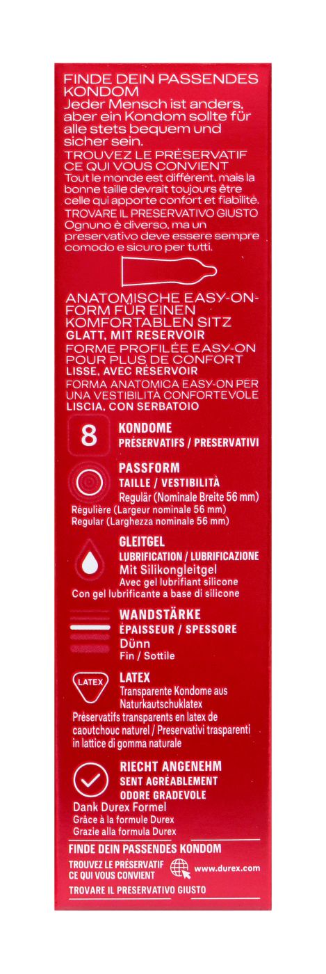 Durex Kondome Gefühlsecht Classic - 8 Stück Durex Kondome Gefühlsecht Classic - 8 Stück