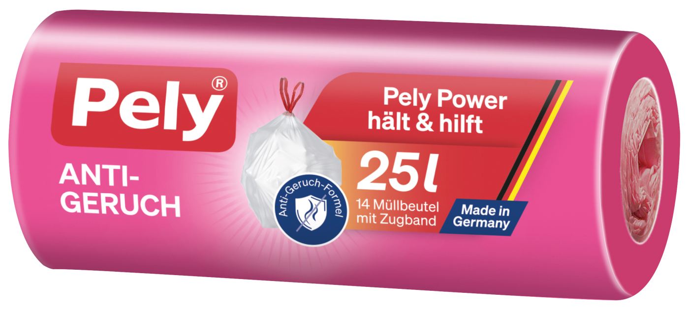 Pely Klimaneutral Zugband Rosa 25 l - 14 Stück Pely Klimaneutral Zugband Rosa 25 l - 14 Stück