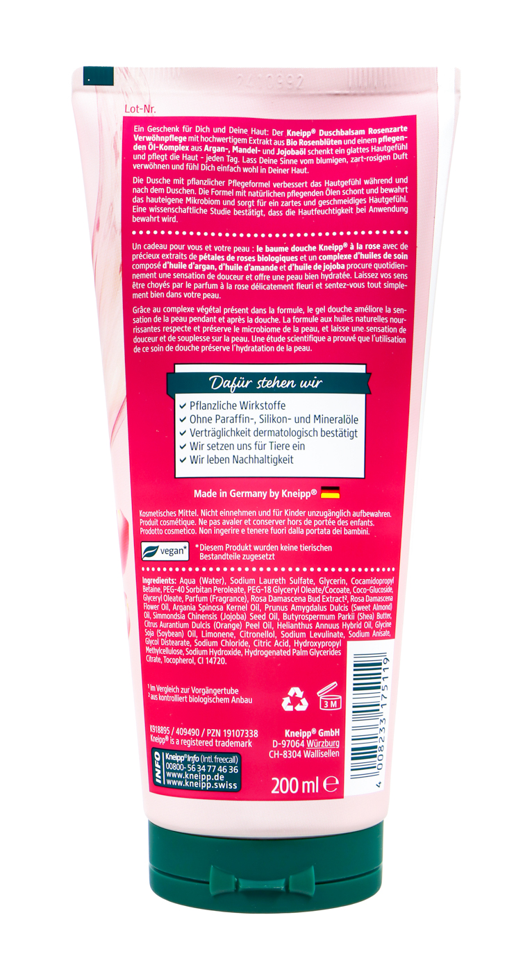 Kneipp Duschbalsam Rosenzart Verwöhnpflege - 200 ml Kneipp Duschbalsam Rosenzart Verwöhnpflege - 200 ml