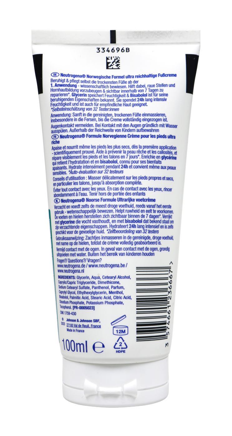 Neutrogena Ultra Reichhaltig Intensiv pflegende Fußcreme - 100 ml Neutrogena Ultra Reichhaltig Intensiv pflegende Fußcreme - 100 ml