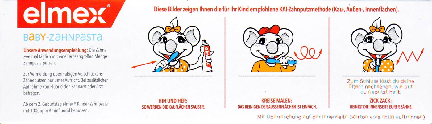 Elmex Baby-Zahnpasta - 0 bis 2 Jahre - 50 ml Elmex Baby-Zahnpasta - 0 bis 2 Jahre - 50 ml