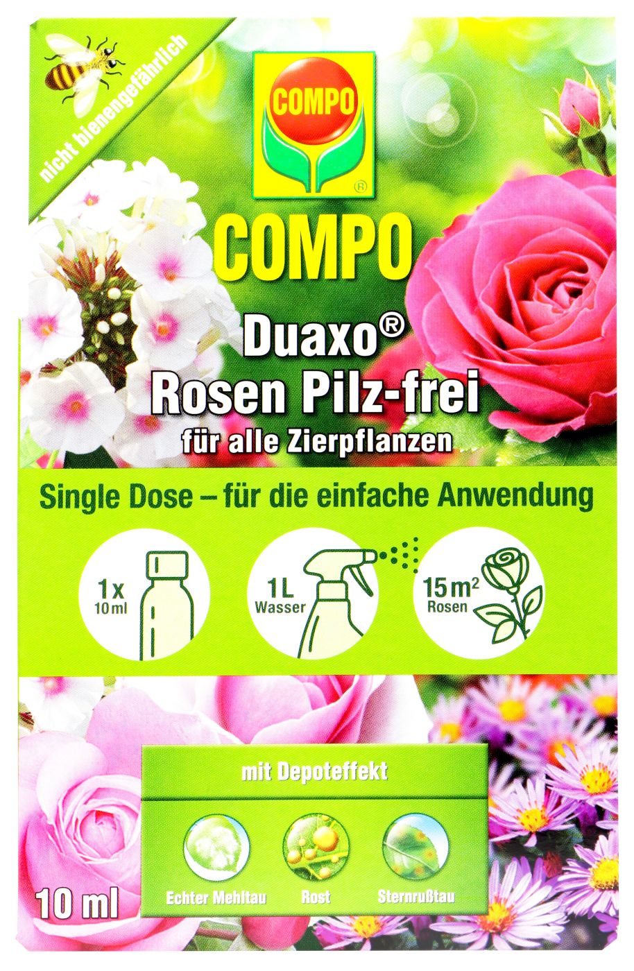 Compo Duaxo Rosen Pilz-frei für alle Zierpflanzen - 10 ml