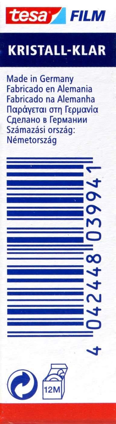 Tesa Film - Klebeband - 10 m x 15 mm Tesa Film - Klebeband - 10 m x 15 mm
