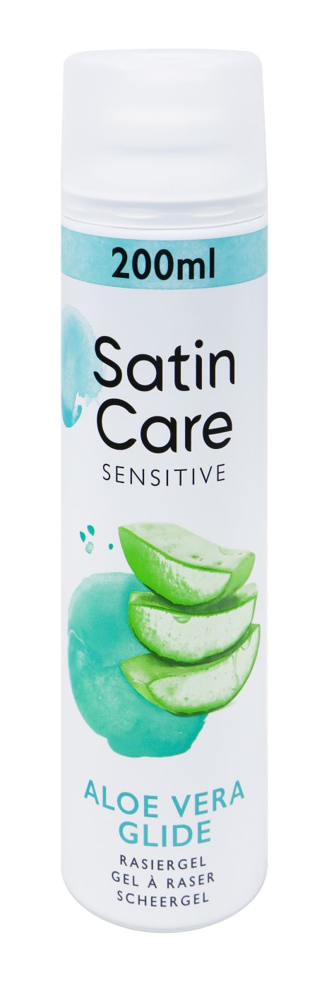 Gillette Women Satin Care Rasiergel Sensitive Aloe Vera - 200 ml Gillette Women Satin Care Rasiergel Sensitive Aloe Vera - 200 ml