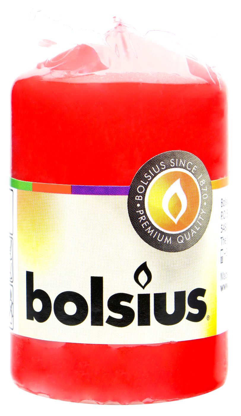 Bolsius Stumpenkerze Rot - 1 Stück Bolsius Stumpenkerze Rot - 1 Stück