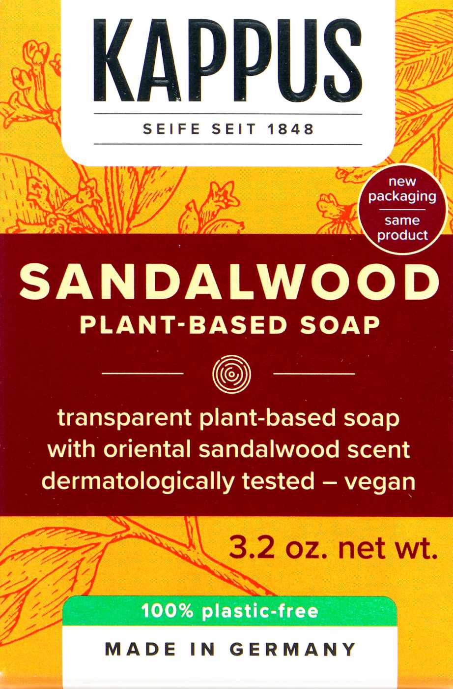 Kappus Sandelholz Pflanzenölseife - 100 g Kappus Sandelholz Pflanzenölseife - 100 g