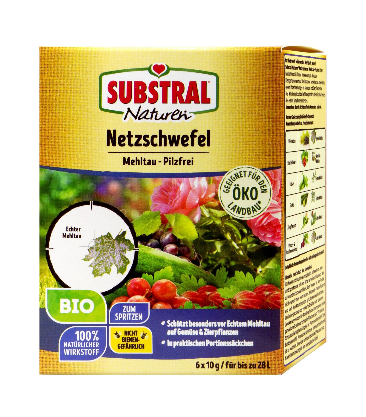 Substral Naturen Bio Netzschwefel Mehltau-Pilzfrei - 4 x 4 ml Substral Naturen Bio Netzschwefel Mehltau-Pilzfrei - 4 x 4 ml