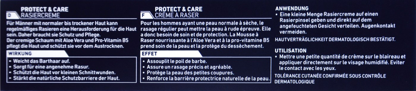 Nivea Men Rasiercreme Protect & Care - 100 ml Nivea Men Rasiercreme Protect & Care - 100 ml
