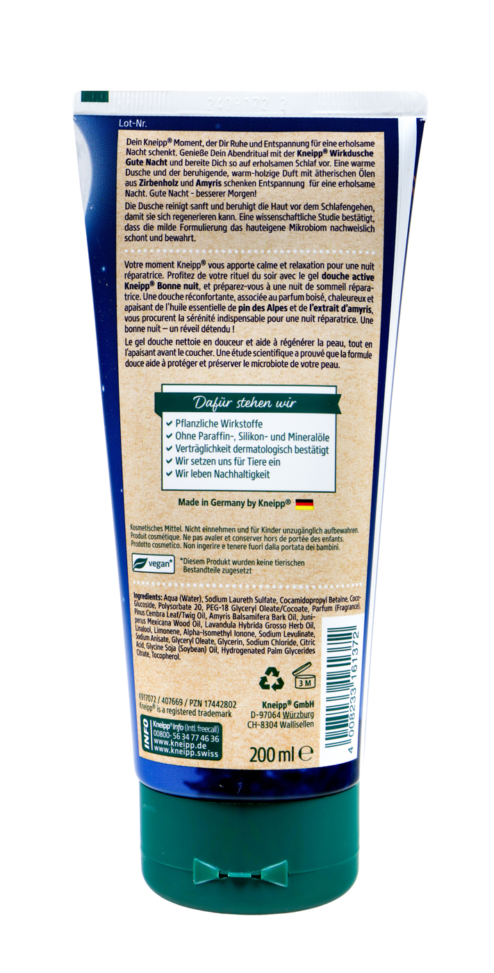 Kneipp Wirkdusche Gute Nacht - 200 ml Kneipp Wirkdusche Gute Nacht - 200 ml