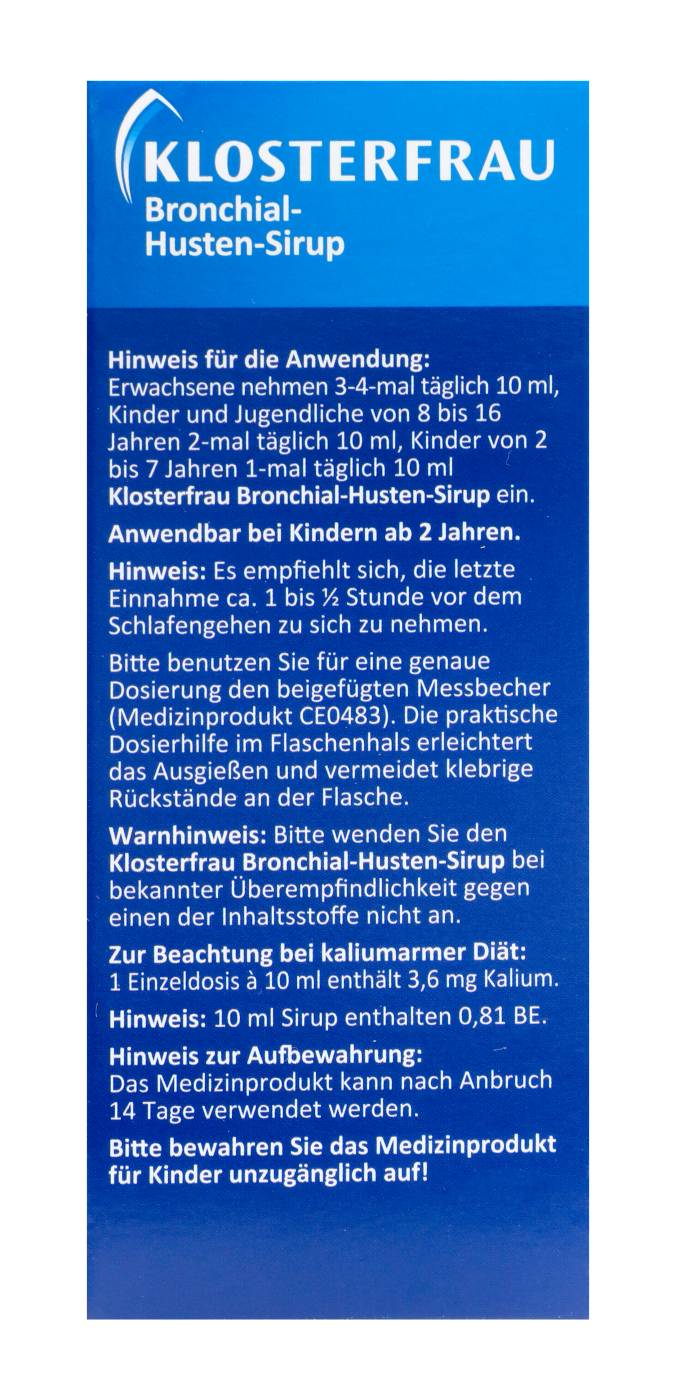 Klosterfrau Bronchial-Husten-Sirup - 100 ml Klosterfrau Bronchial-Husten-Sirup - 100 ml