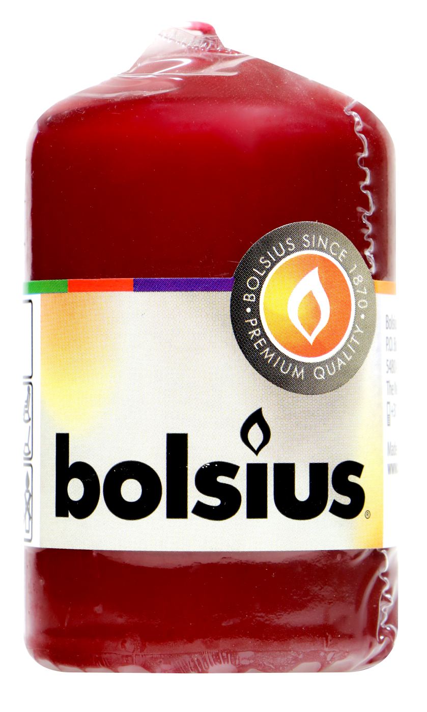 Bolsius Stumpenkerze Bordeaux - 1 Stück Bolsius Stumpenkerze Bordeaux - 1 Stück