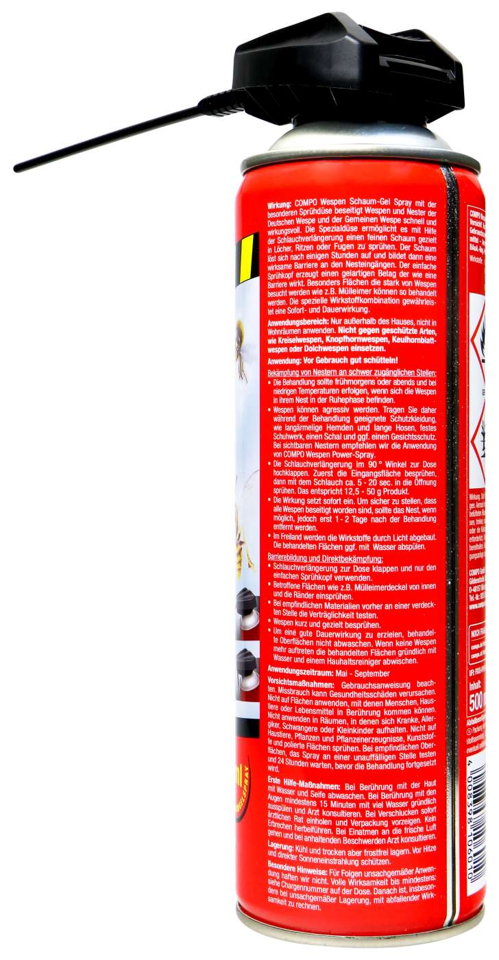 Compo Wespen Schaum-Gel Spray - 0,5 l Compo Wespen Schaum-Gel Spray - 0,5 l