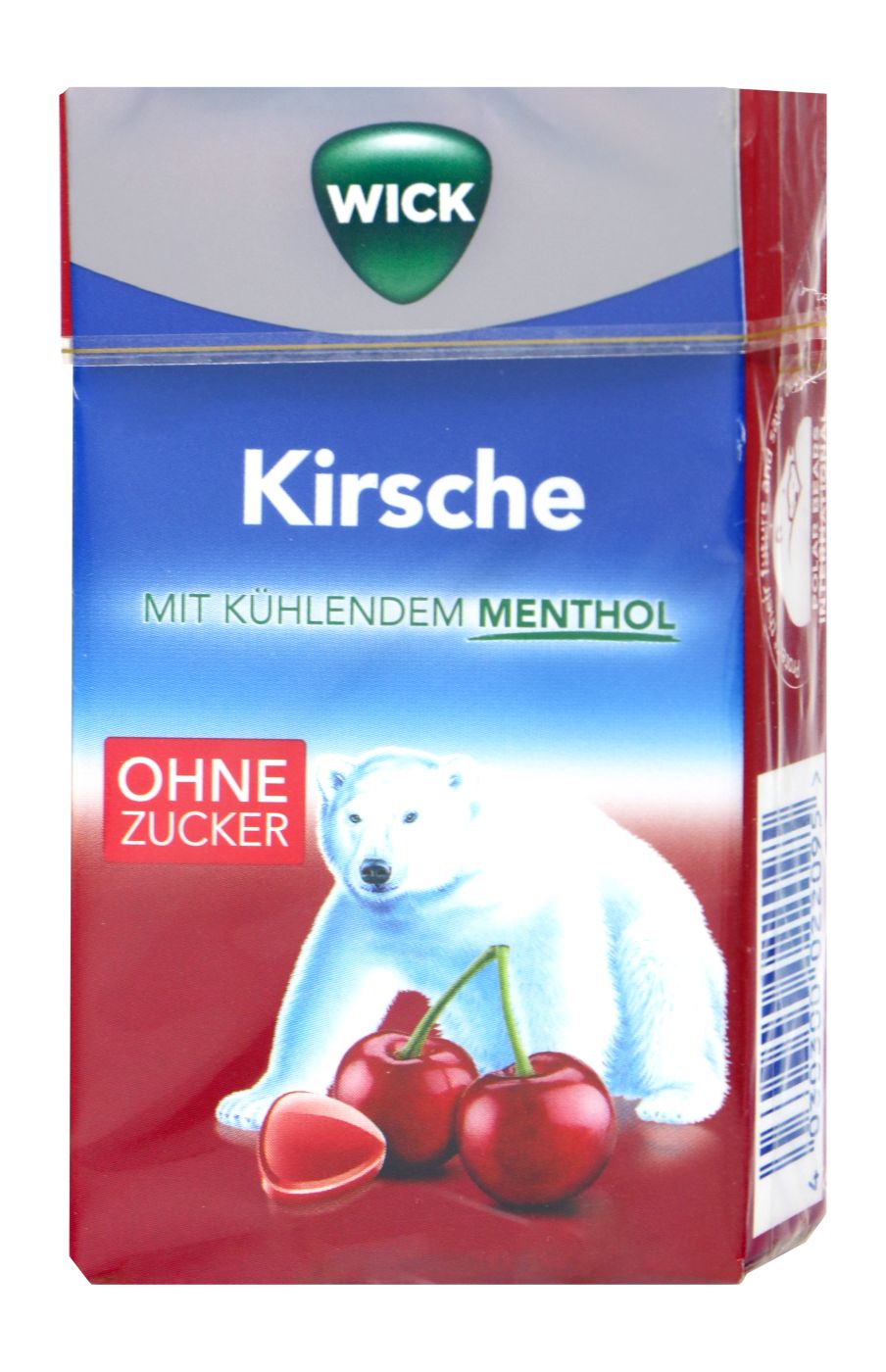 WICK Wildkirsche & Eukalyptus Bonbons Box ohne Zucker - 46 g WICK Wildkirsche & Eukalyptus Bonbons Box ohne Zucker - 46 g