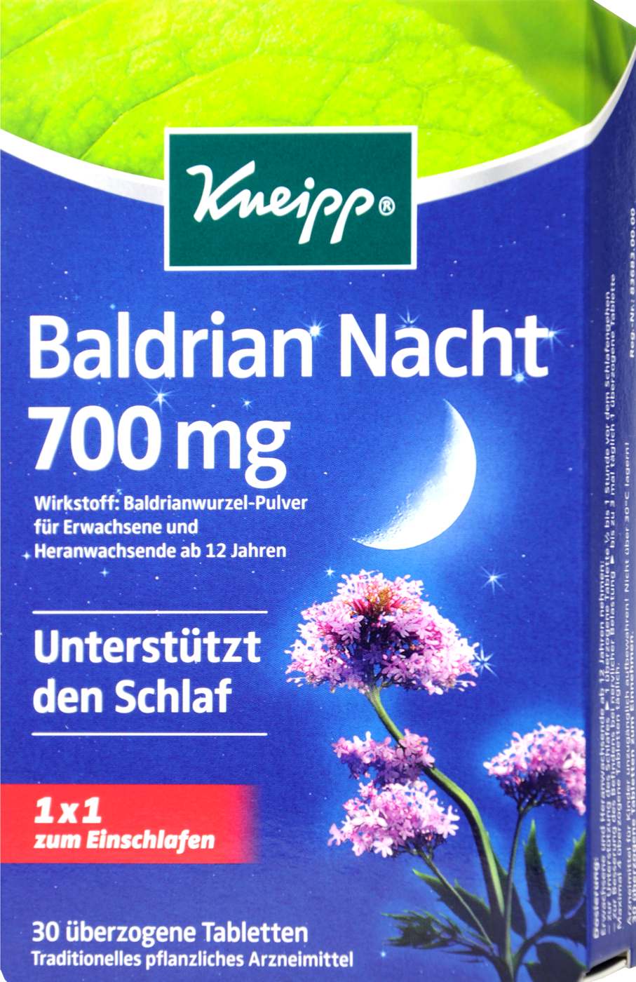 Kneipp Baldrian Nacht 700 mg - 30 Stück Kneipp Baldrian Nacht 700 mg - 30 Stück