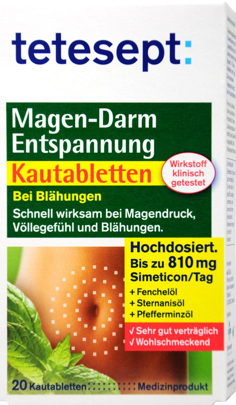 Tetesept Magen-Darm Entspannungskautabletten - 20 Stück Tetesept Magen-Darm Entspannungskautabletten - 20 Stück