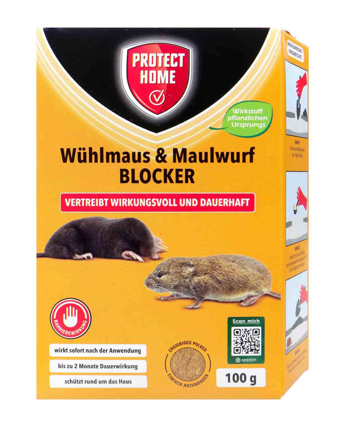Protect Home Wühlmaus und Maulwurf Blocker - 100 g Protect Home Wühlmaus und Maulwurf Blocker - 100 g