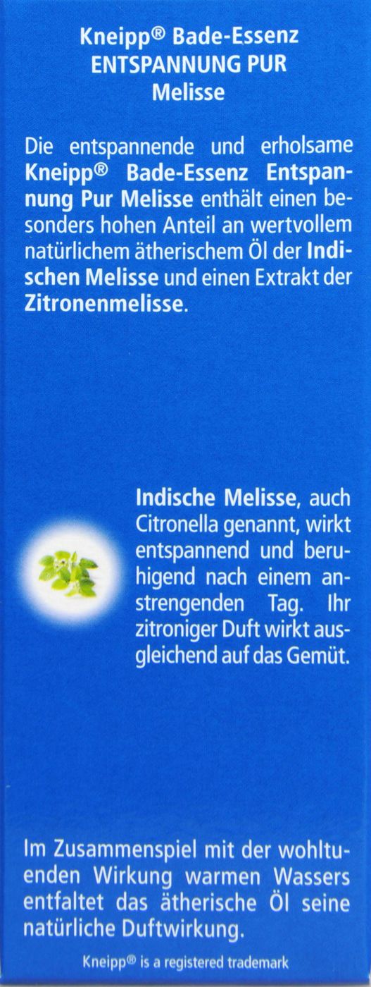 Kneipp Gesundheitsbad Entspannung Pur Melisse - 100 ml Kneipp Gesundheitsbad Entspannung Pur Melisse - 100 ml