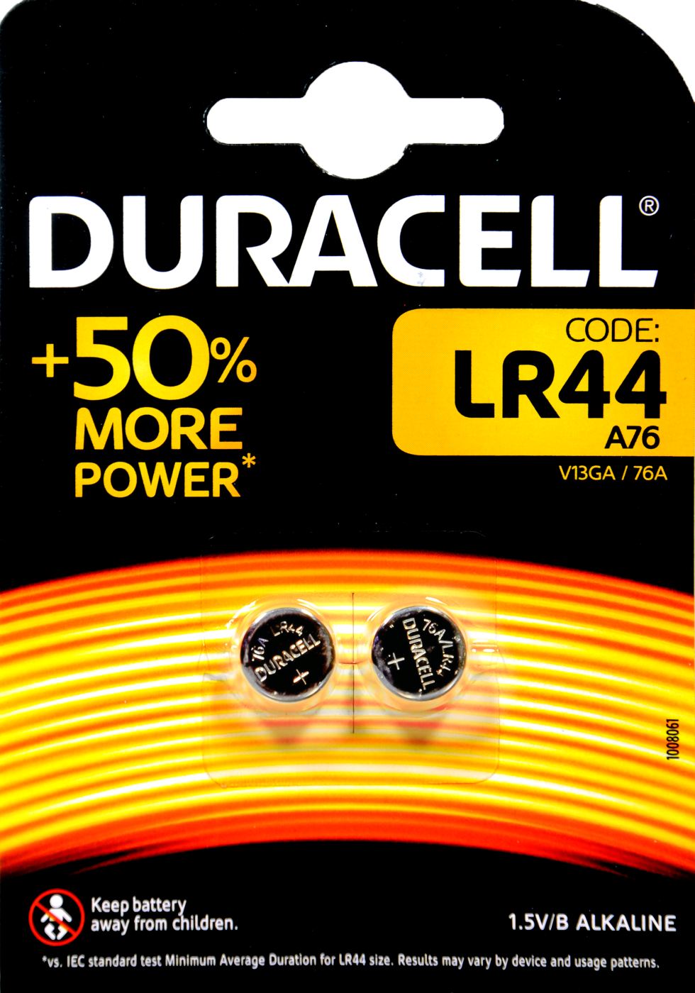 Duracell LR 44 - 1,5 V - 2 Stück Duracell LR 44 - 1,5 V - 2 Stück