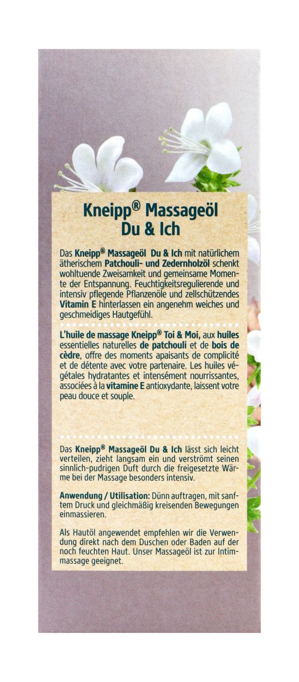 Kneipp Massageöl Du und ich - 100 ml Kneipp Massageöl Du und ich - 100 ml
