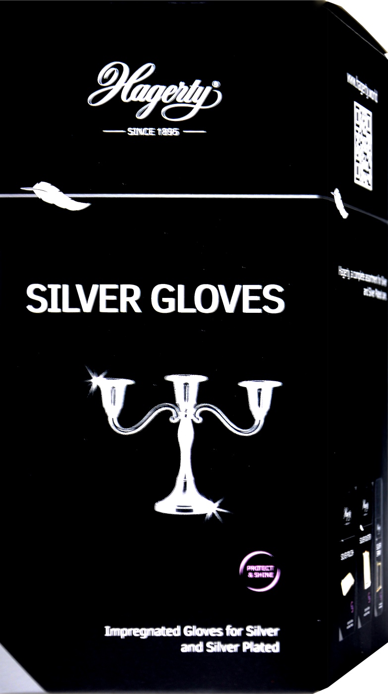 Hagerty Silver Gloves - Polierhandschuhe für Silbergegenstände - 1 Paar Hagerty Silver Gloves - Polierhandschuhe für Silbergegenstände - 1 Paar