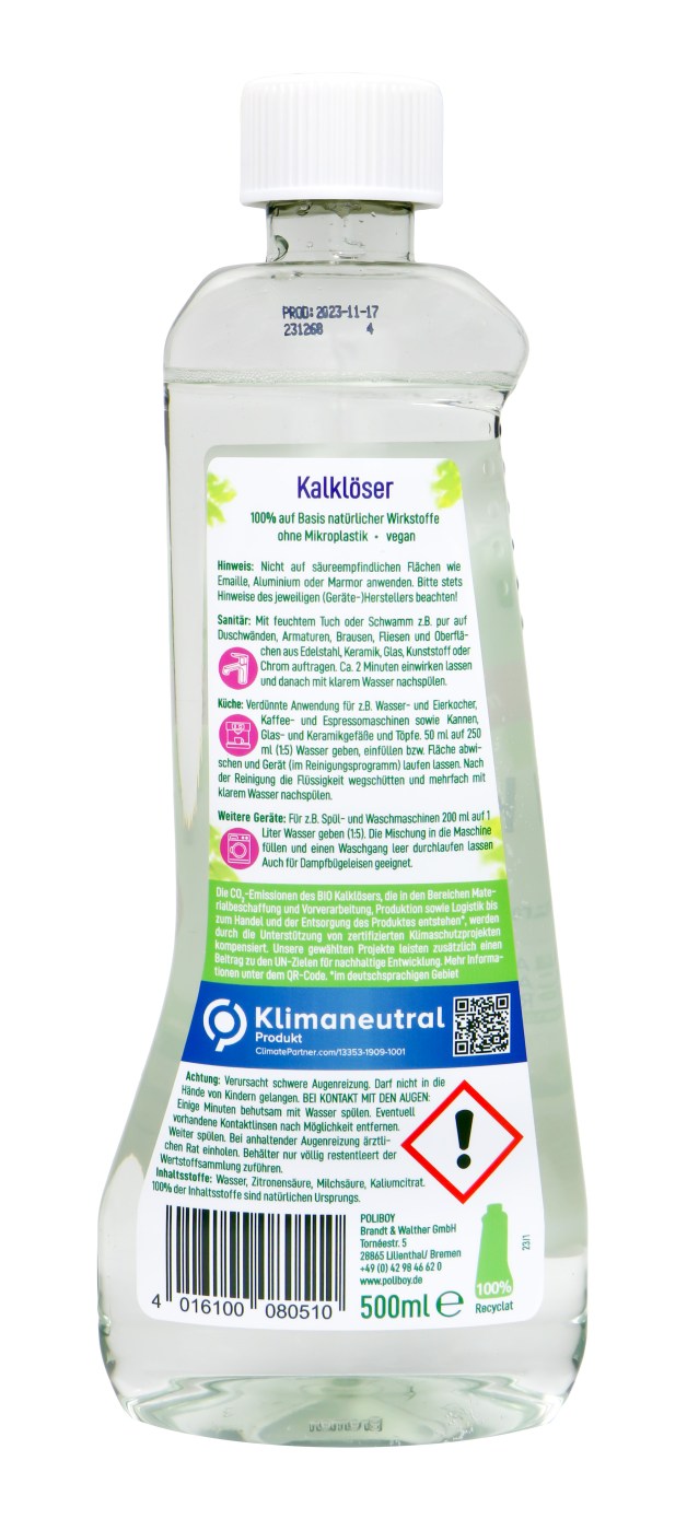 Poliboy Bio Kalklöser - 500 ml Poliboy Bio Kalklöser - 500 ml