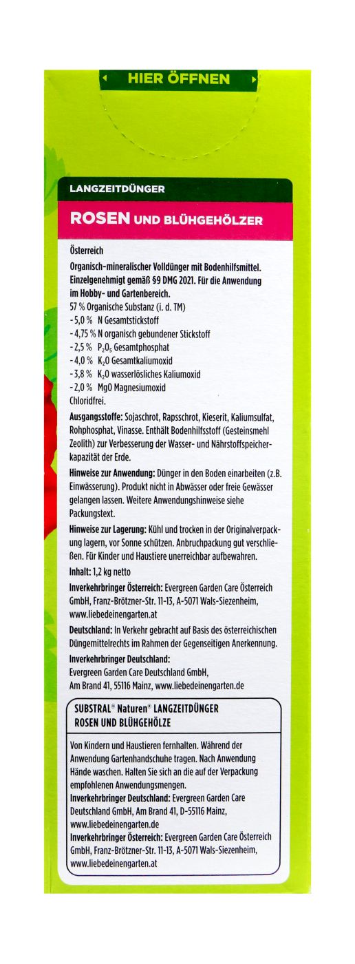 Substral Naturen Langzeitdünger Rosen + Blühgehölze - 1,2 kg Substral Naturen Langzeitdünger Rosen + Blühgehölze - 1,2 kg