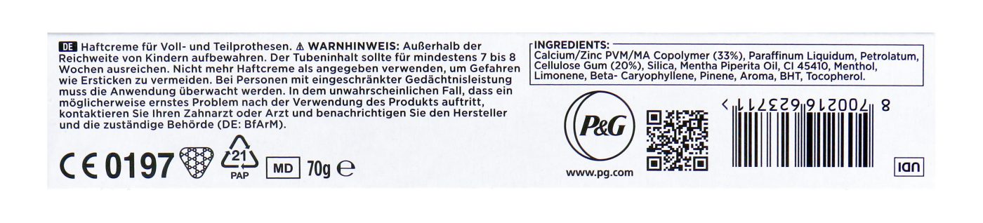 Blend-a-Dent Haftcreme Complete Starker Halt Originale Frische Maxi Pack - 70 g