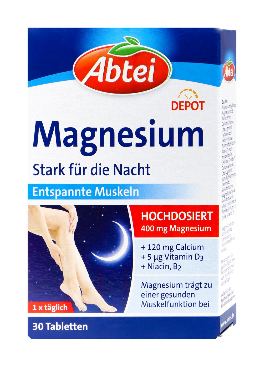 Abtei Magnesium Stark für die Nacht - 30 Stück Abtei Magnesium Stark für die Nacht - 30 Stück