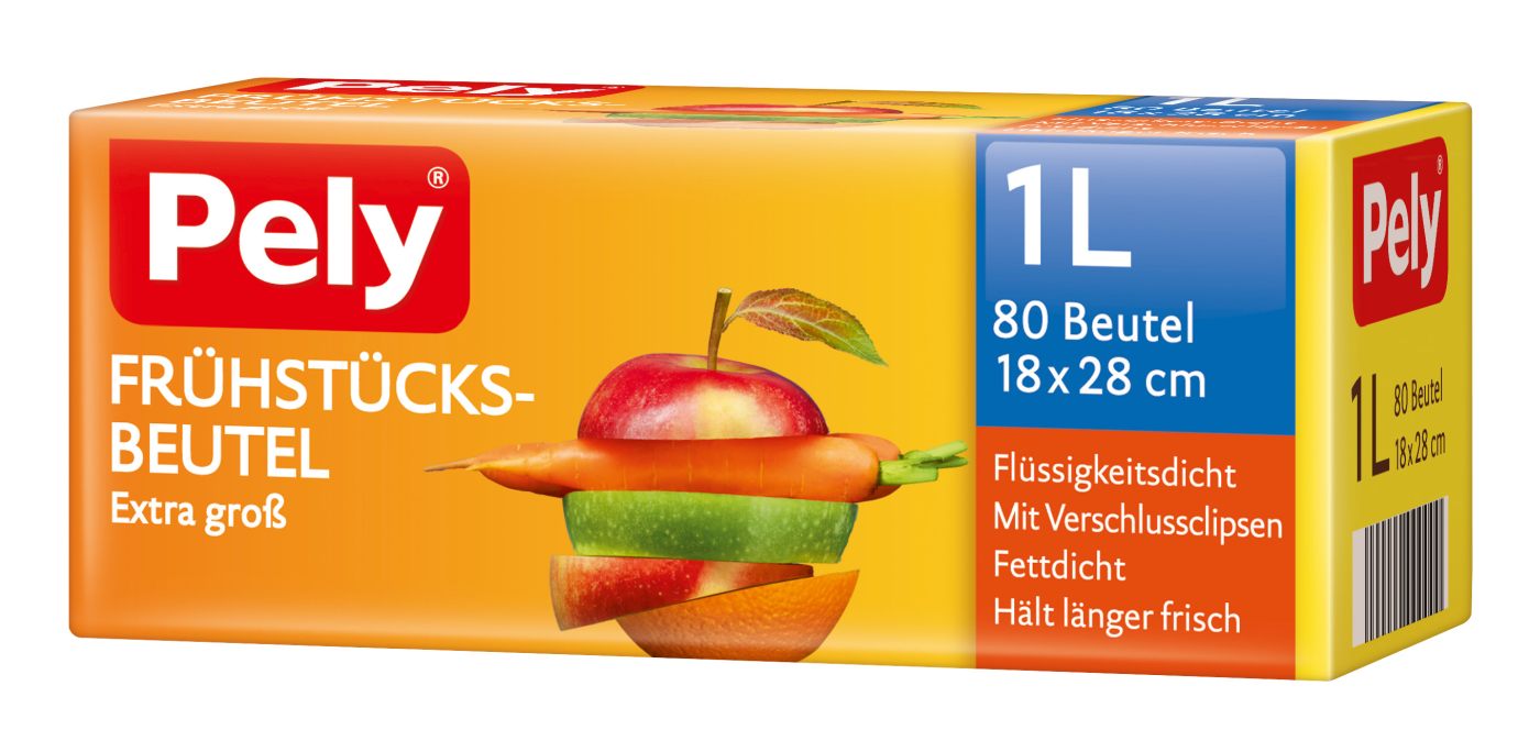Pely Frühstücksbeutel Rolle 18 x 30 - 80 Stück Pely Frühstücksbeutel Rolle 18 x 30 - 80 Stück