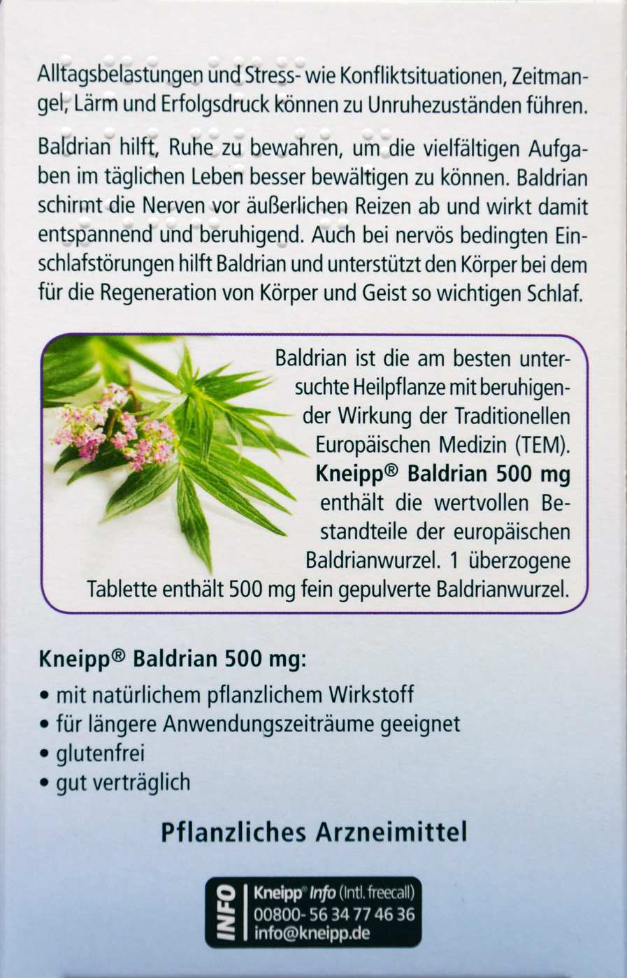 Kneipp Baldrian Nervenkraft 500 mg Filmtabletten - 30 Stück Kneipp Baldrian Nervenkraft 500 mg Filmtabletten - 30 Stück