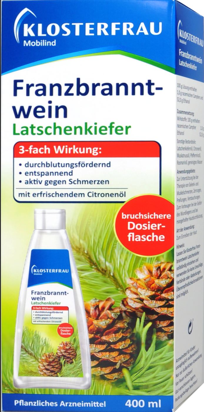 Klosterfrau Franzbranntwein Latschenkiefer - 400 ml Klosterfrau Franzbranntwein Latschenkiefer - 400 ml