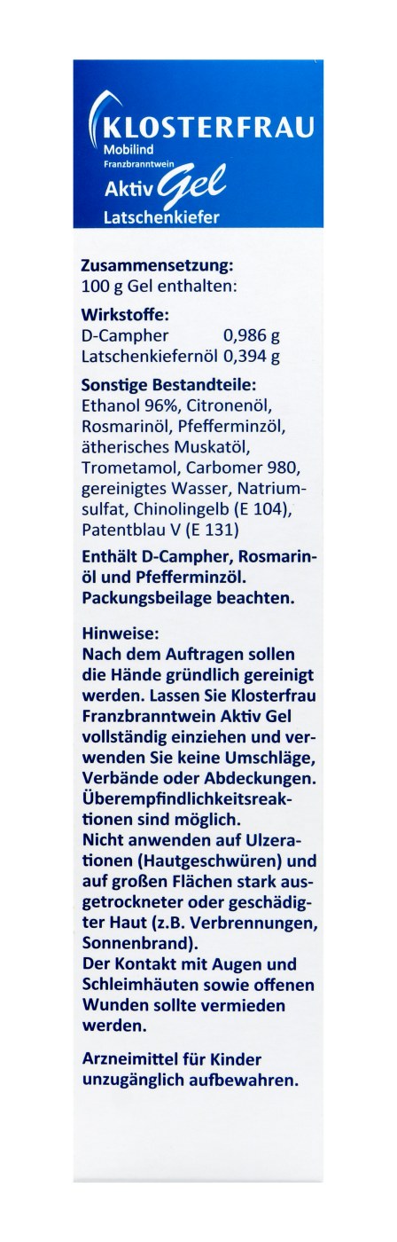 Klosterfrau Franzbranntwein Aktiv Latschenkiefer Gel - 150 g Klosterfrau Franzbranntwein Aktiv Latschenkiefer Gel - 150 g