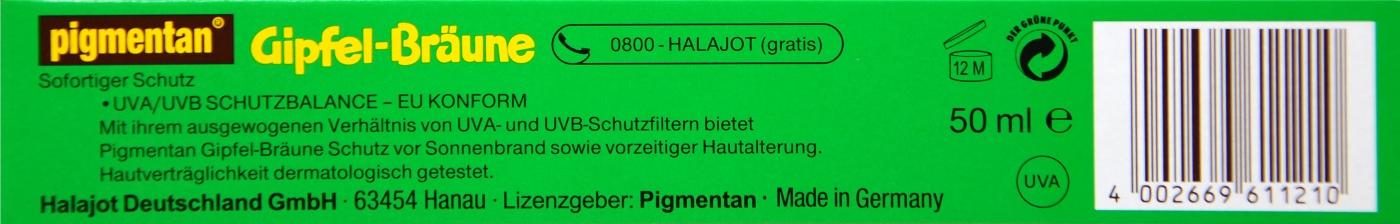 Pigmentan Gipfelbräune LSF 8 - 50 ml Pigmentan Gipfelbräune LSF 8 - 50 ml