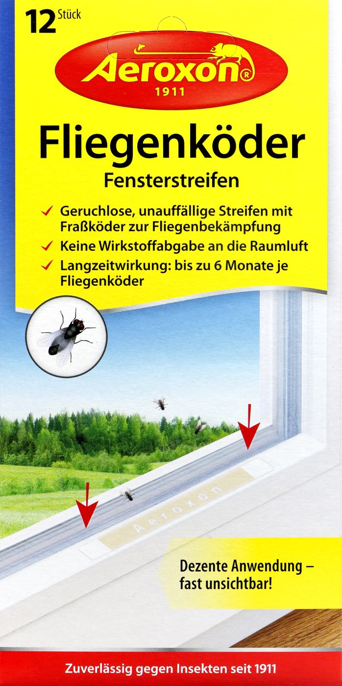 Aeroxon Fliegenköder Fensterstreifen - 12 Stück Aeroxon Fliegenköder Fensterstreifen - 12 Stück