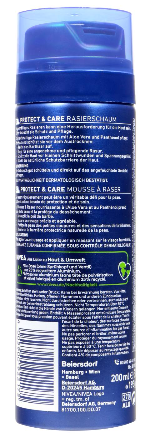 Nivea Men Rasierschaum Protect & Care - 200 ml Nivea Men Rasierschaum Protect & Care - 200 ml