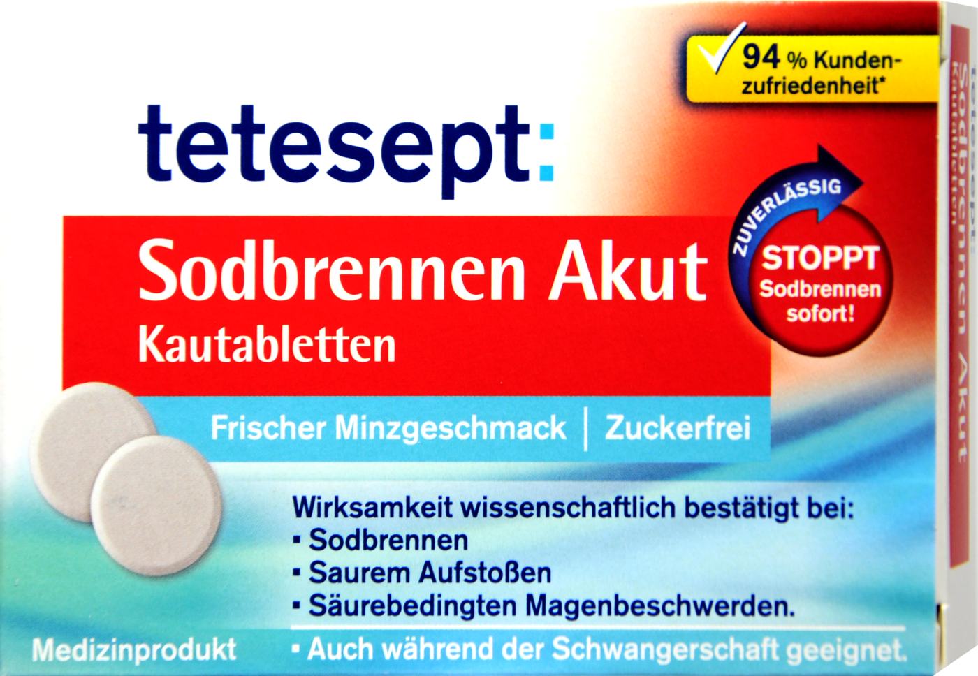 Tetesept Sodbrennen Akut Kautabletten - 20 Stück Tetesept Sodbrennen Akut Kautabletten - 20 Stück