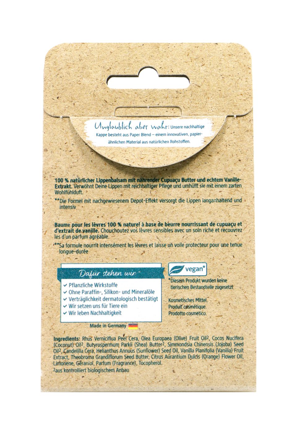 Kneipp Lippenpflege Extra Pflege Cupuacu-Nuss-Vanille - 4,7 g Kneipp Lippenpflege Extra Pflege Cupuacu-Nuss-Vanille - 4,7 g