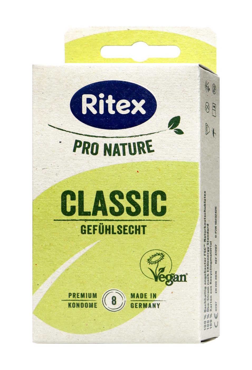 Ritex Pro Nature Kondome Classic - 8 Stück Ritex Pro Nature Kondome Classic - 8 Stück