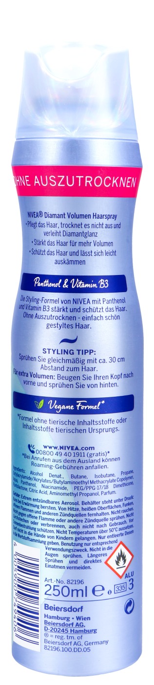 Nivea Haarstyling Spray Diamant Volumen - 250 ml Nivea Haarstyling Spray Diamant Volumen - 250 ml