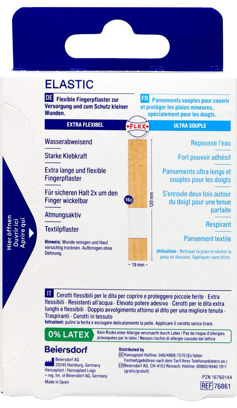 Hansaplast Elastic Finger Strips - 16 Stück Hansaplast Elastic Finger Strips - 16 Stück