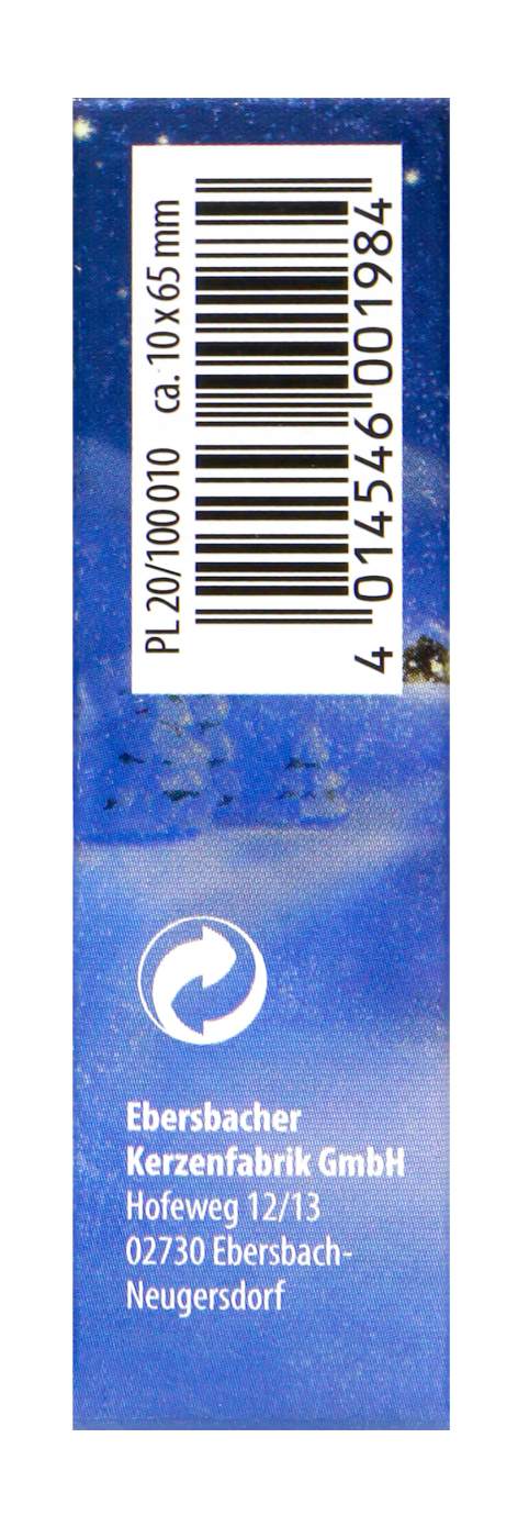 EWA Puppenkerzen 10 x 65 mm - Weiß - 20 Stück EWA Puppenkerzen 10 x 65 mm - Weiß - 20 Stück