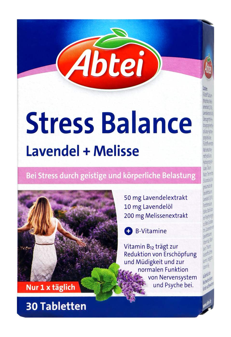 Abtei Stress Balance Lavendel + Melisse - 30 Stück Abtei Stress Balance Lavendel + Melisse - 30 Stück