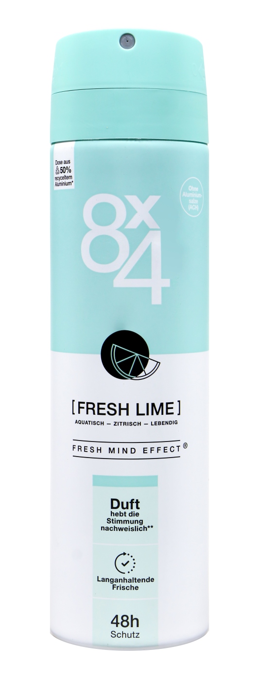 8x4 Deo Spray No.7 Fresh Lime - 150 ml 8x4 Deo Spray No.7 Fresh Lime - 150 ml