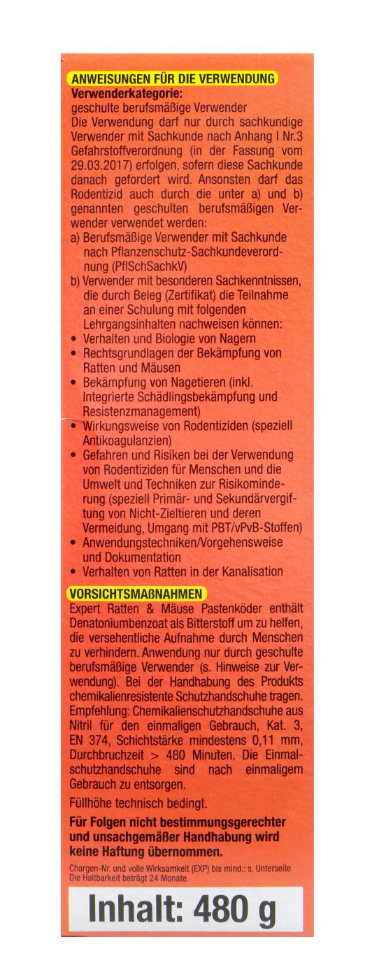 Brumolin Ratten & Mäuseköder - 480 g Brumolin Ratten & Mäuseköder - 480 g